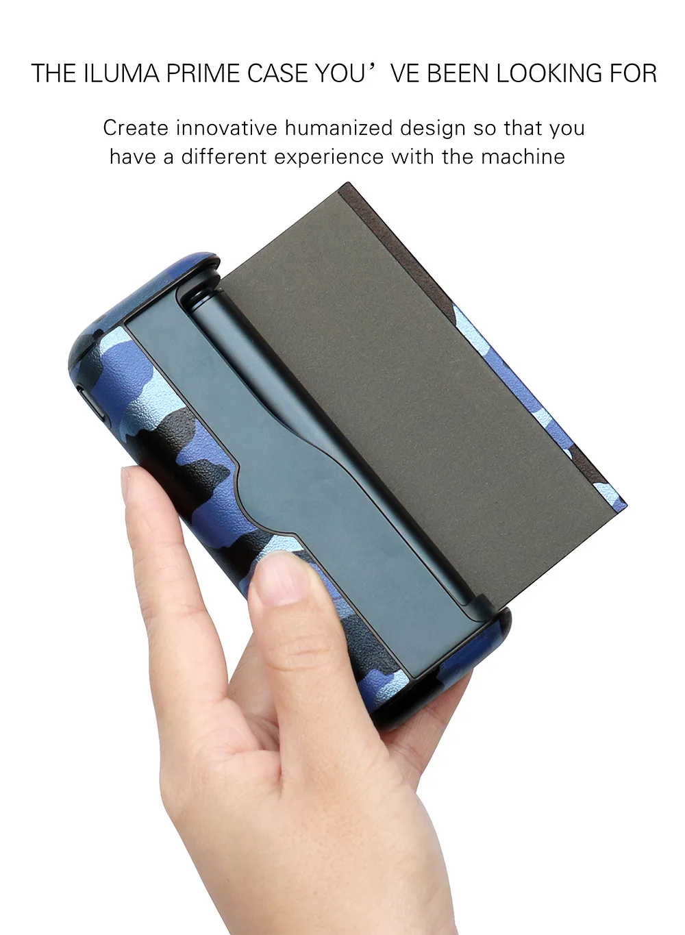 PU Leather Case for IQOS iluma Prime Protective Flip Cover Sleeve For ILUMA PRIME