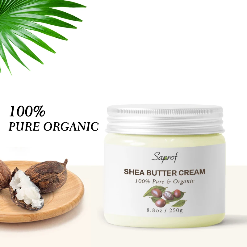 100% Pure & Raw Unrefined African Shea Butter Whipped Body Butters For Dry Skin Hair Care Stretch Facial Marks Lip Beard Balm