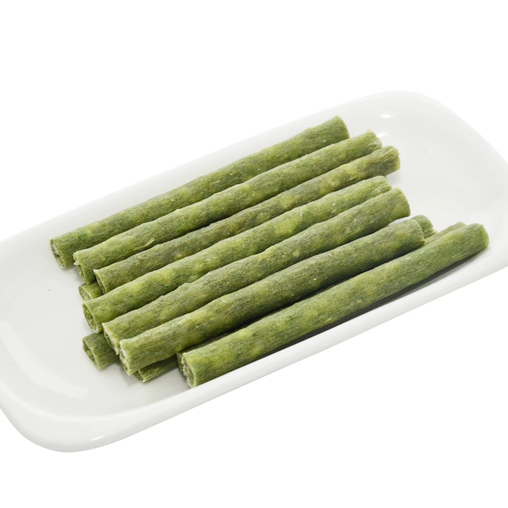 Natural Dental Care Dog Treats Vegetable Flavor Cowhide Dental Stick Dog Snacks Dental Dog Treat