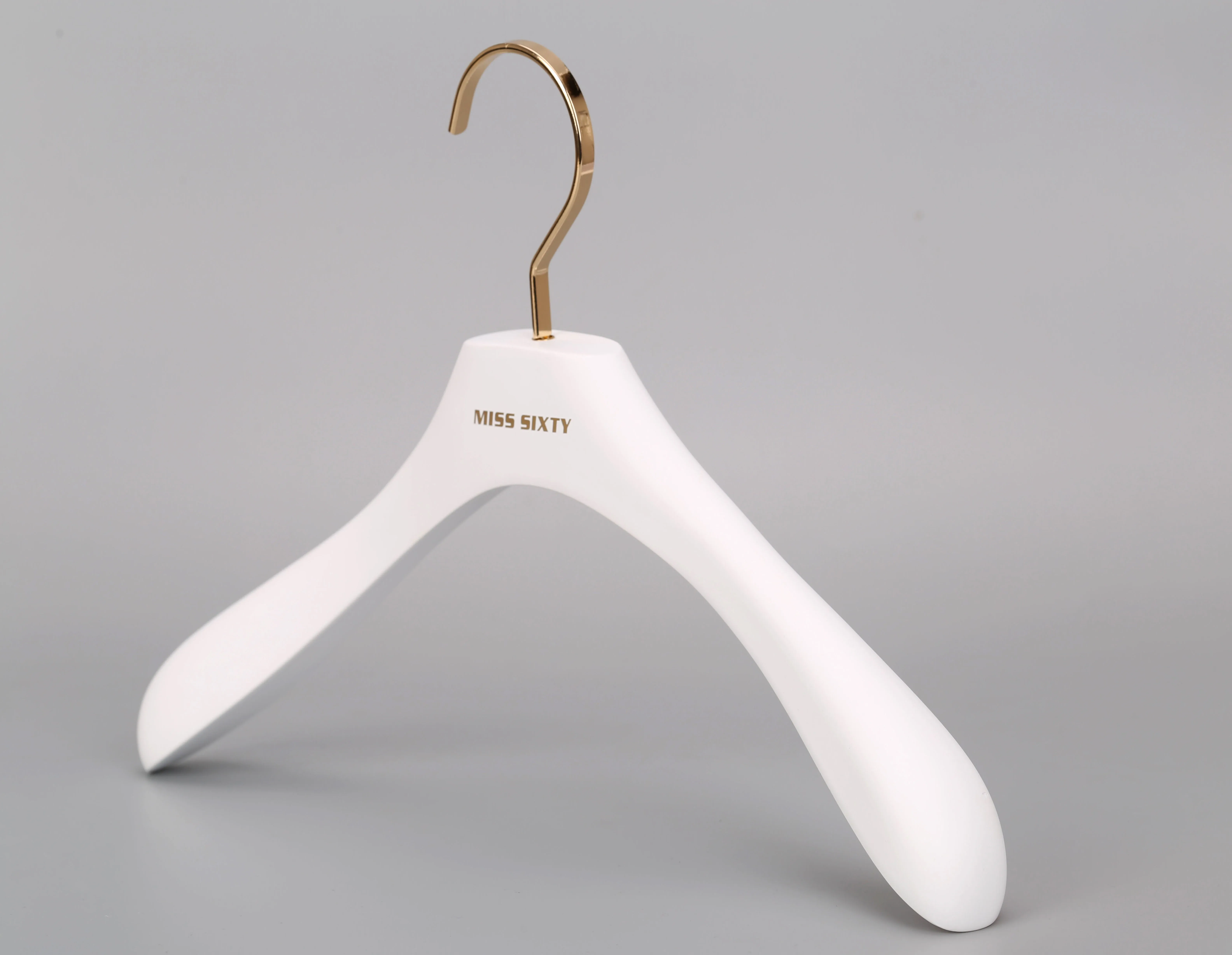 Custom logo luxury white color bikini hangers for display