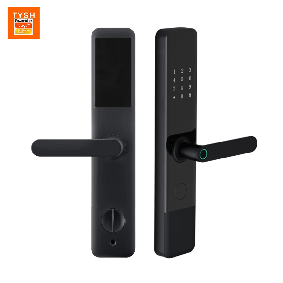 TYSH Tuya Smart Fingerprint Lock Door Biometric Digital Zigbee WiFi Door Lock For Hotel Apartment Residence