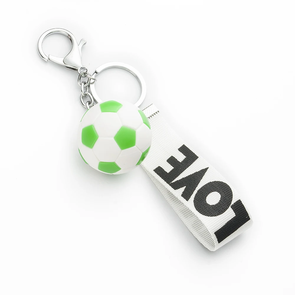 
custom 3d football keyring popular love lanyard keyring bulk keyrings 