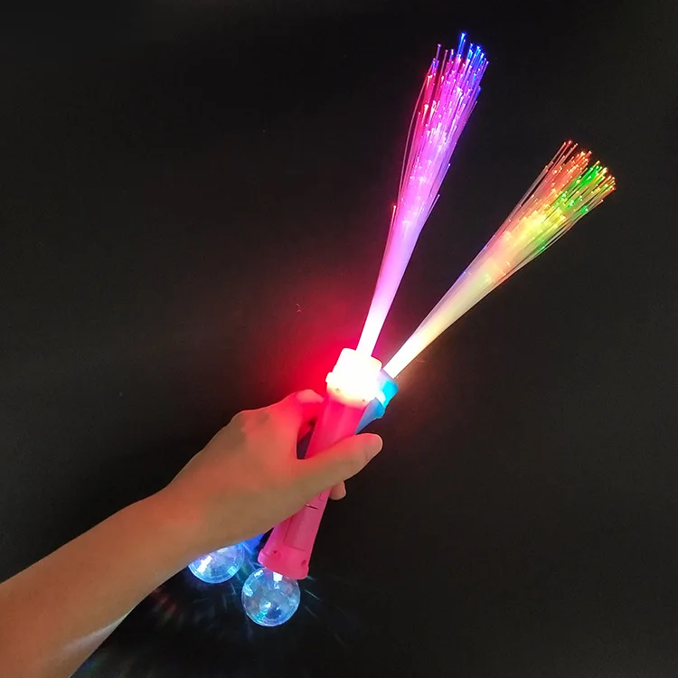 Wholesale Promotional Light Up LED Fiber Optic Wand Magic Stick Led Fairy Stick Light Promotion Gift Use