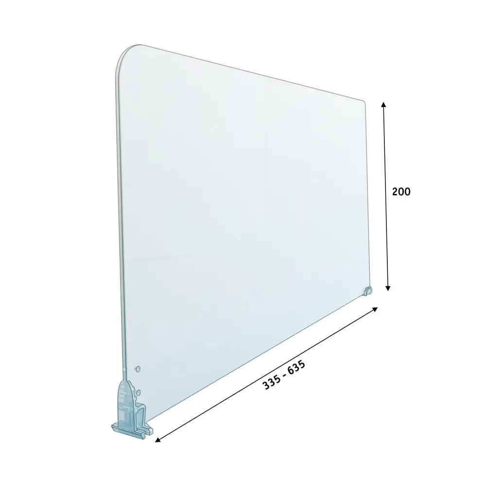 Пластиковый прозрачный PETG раздвижной штифт полка разделитель полки ПВХ полки разделительная полоса