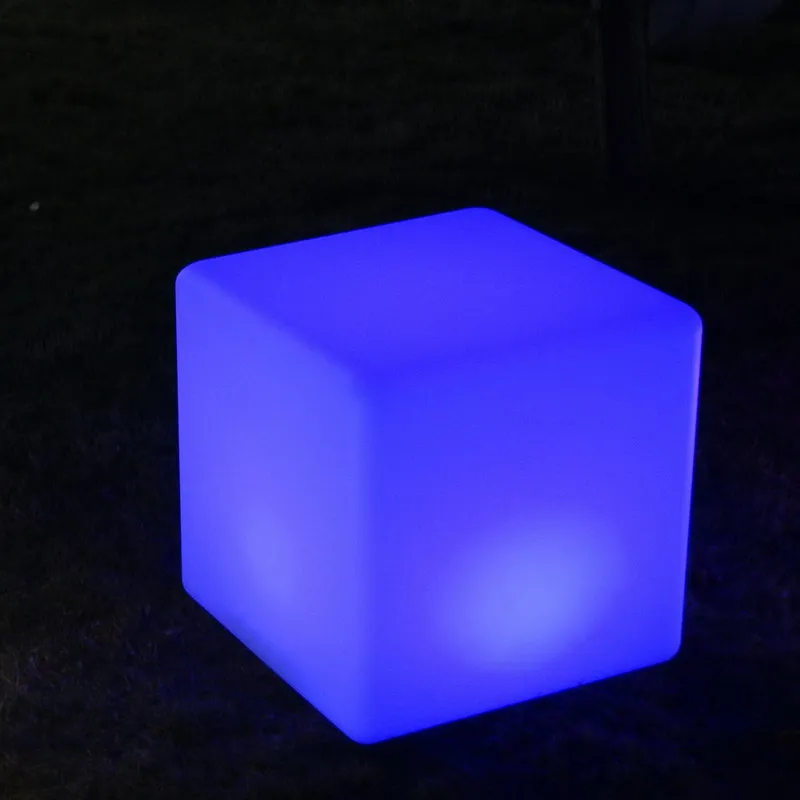 Rechargeable LED Cube Furniture Set RGB 40cm 3D LED Cube Chair Lights with USB