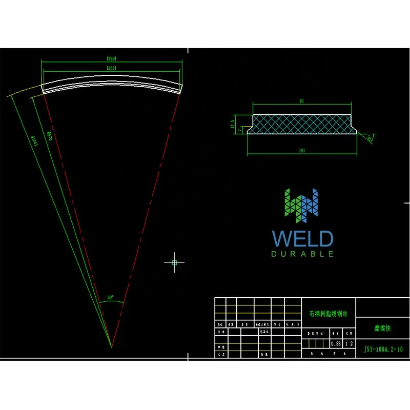 
high quality durable abrasion resistant J53-100Ton double disc friction press punch machine asbestos fiber friction block 