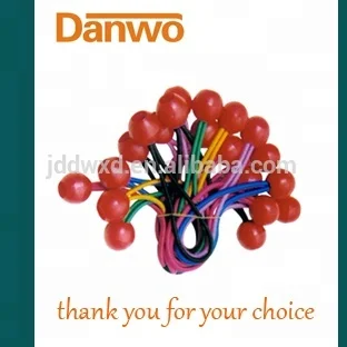 4mm Elastic Bungee Cord Loop with Ball Stopper for Tarps Tie Down & Canopy Lashing,High-Quality Latex Material with Bungee Beads