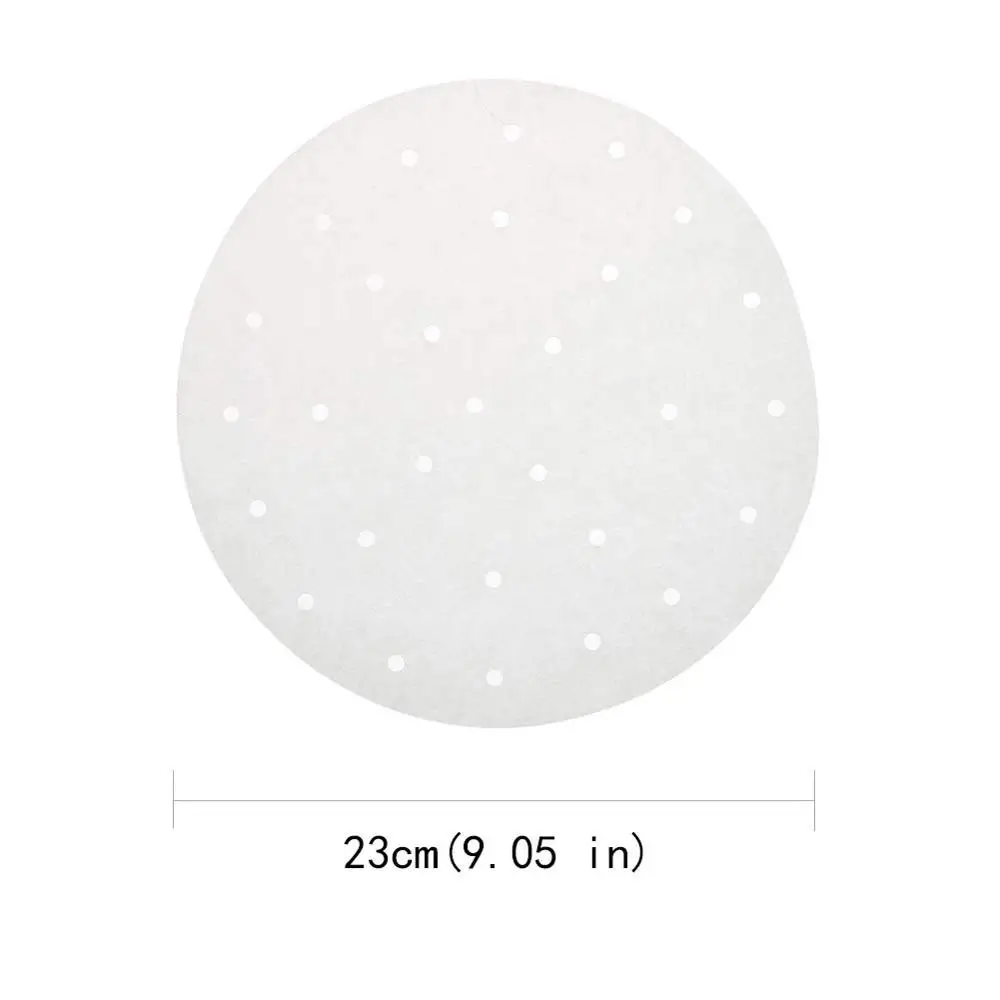 Cheap price oil free Air Fryer Liners- 7 inch Premium Perforated Parchment Steaming Papers for Air Fryer, Cooking, Baking 100pcs