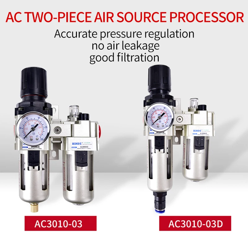 BFC-2000 3000 4000 1/4 3/8 1/2 Air Filter Pressure Regulator Valve Lubricator Pneumatic Compressor Oil Water Separator