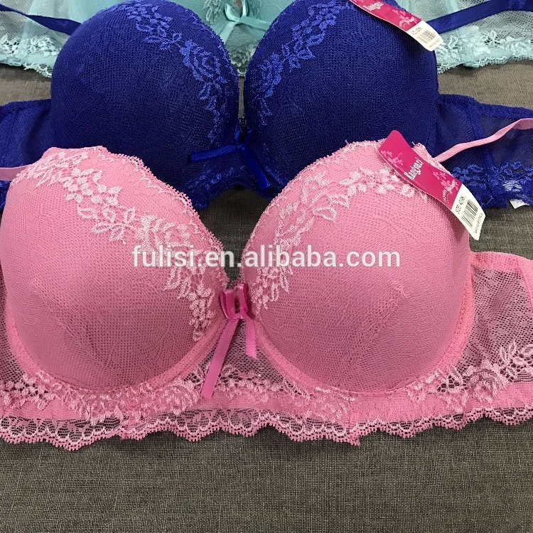 Mature charming single three color very push up lace bra