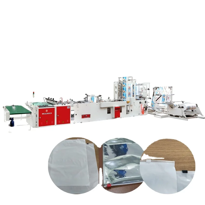 side sealing Custom resealable PVC EVA slider zipper bag making machine for Water Proof Impermeable plastic bag