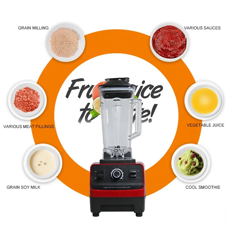 Home appliance 110 volts heavy duty high speed 1500w 2200w 3000w juicer mixer yam pounding commercial smoothie ice food blender