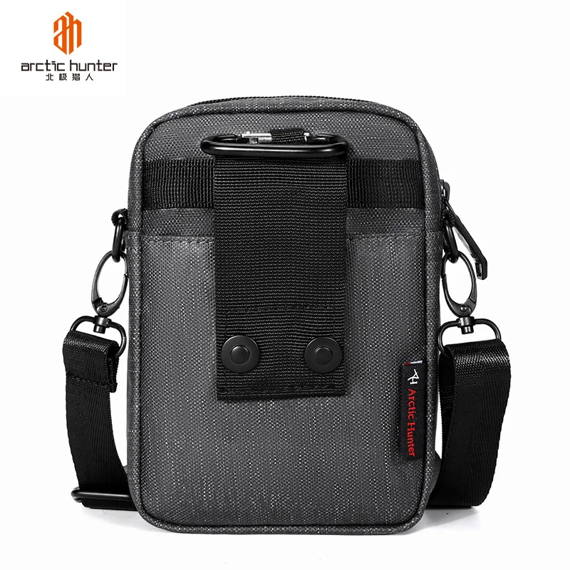 Arctic Hunter 2020 New Mens Mini Single Shoulder Bag Small Square Black Crossbody Messenger Bag Sport Shoulder Bag Men