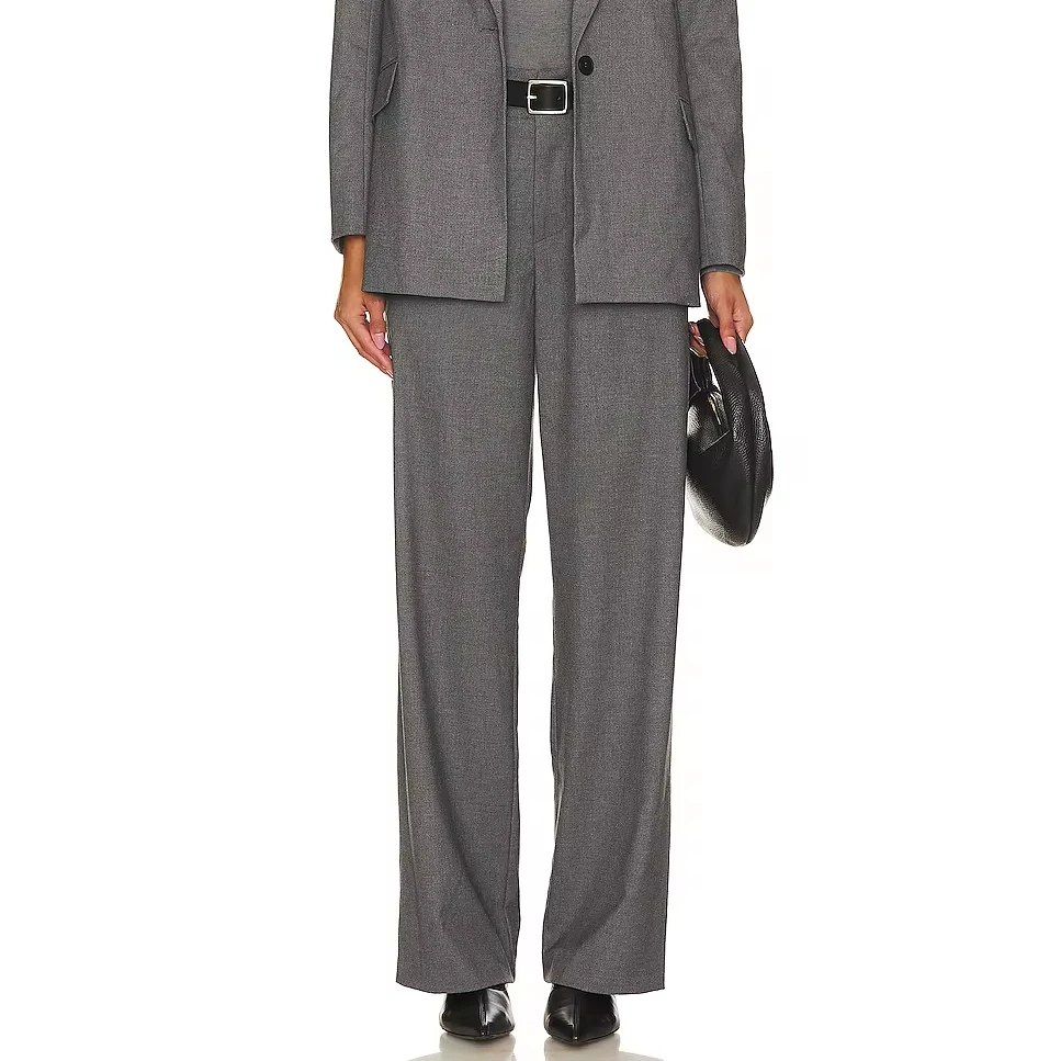 Runwaylover R325  Designed Pants  Grey Wide Trousers