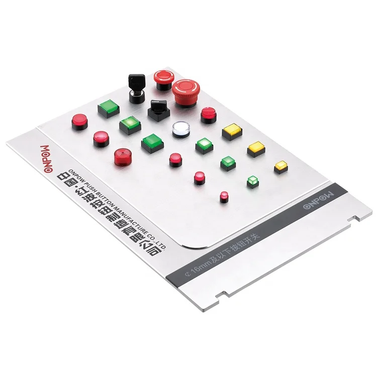 ONPOW 16mm illuminated momentary mushroom head push button switch(LAS1-AY-11M/R/12V) (Dia. 16mm)(CE,CCC,ROHS,REECH)