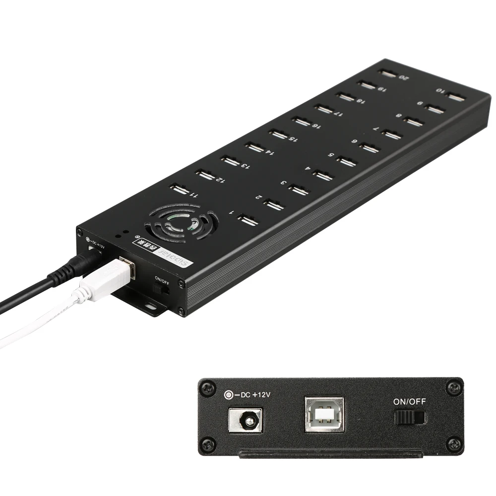 A805P wholesale  sipolar usb hub fast 20port multiport usb hub powered usb extension hub