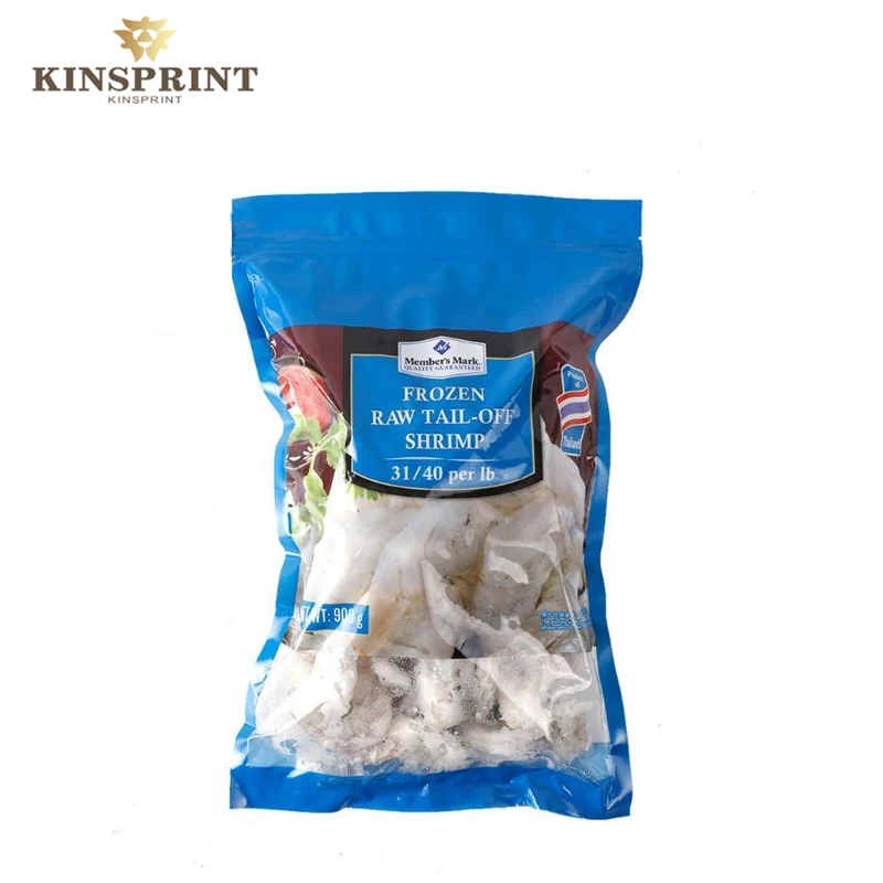 Food Grade Customized Printing Vacuum Storage Frozen Packing Seafood Packaging Bag For Fish Fillet Salted Meat