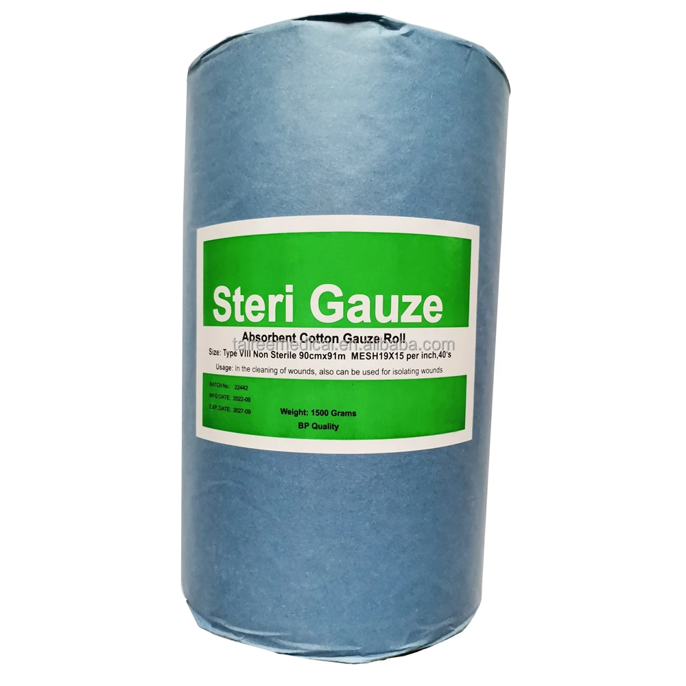 Flash Sale 3 Years Roll Material Class I Bleached Roll Gauze Ultraviolet Light Gauze Roll 90cm 120cm cotton gauze