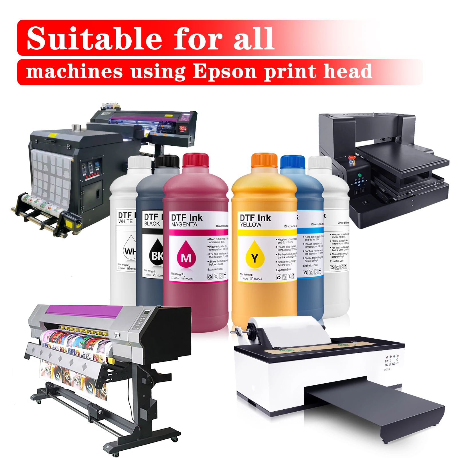 Supercolor Super Stretch Lightcyan Light Magenta Neon DTF Ink Lt Cyan Special Color Vision Spring With Butterfly DTF Ink