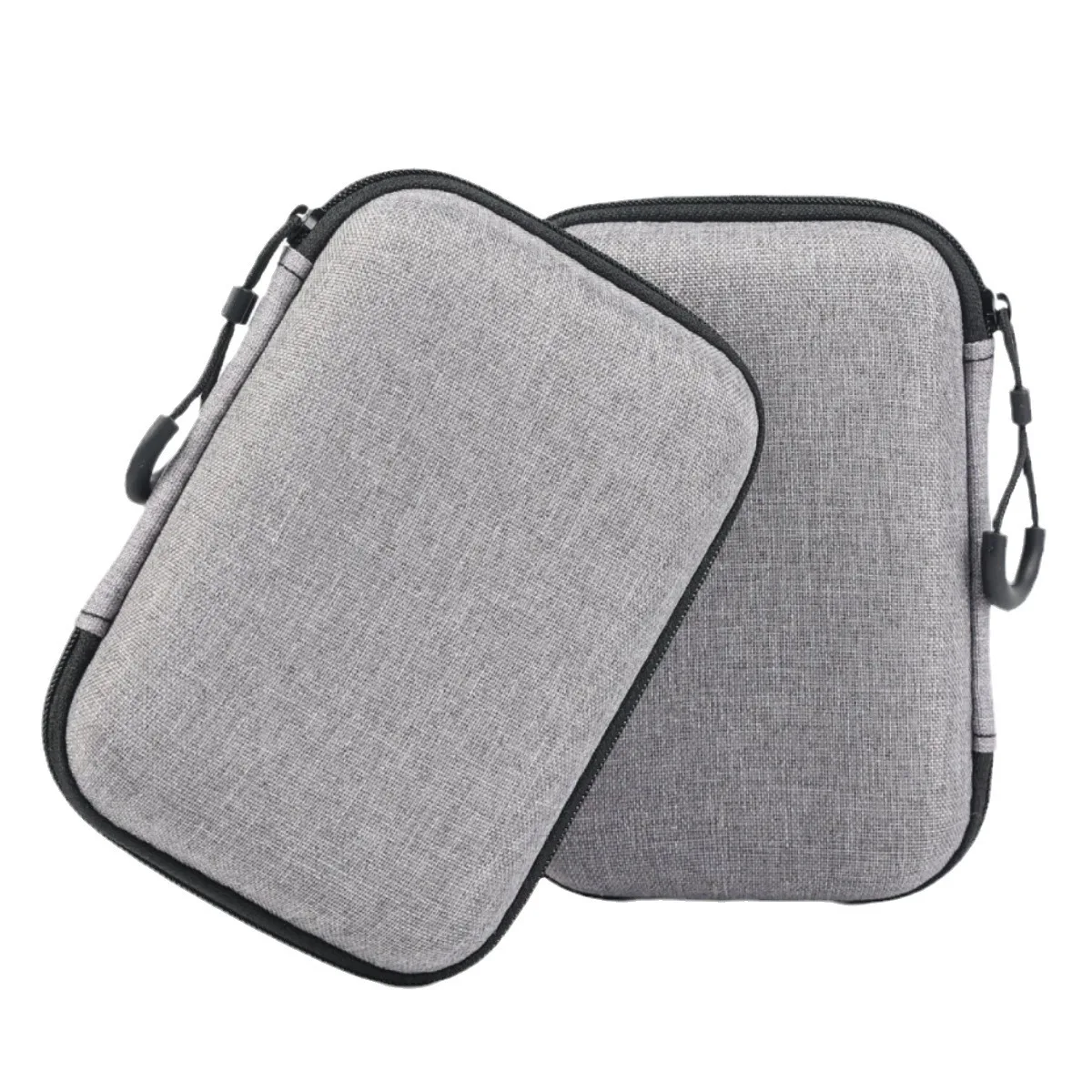 High quality protection hard eva box black zipper eva storage case custom logo eva earphone case