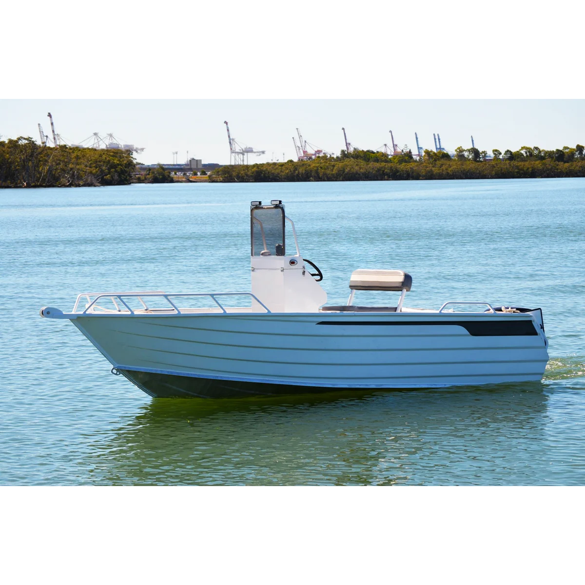 Manufacture Direct Simple Convenient  Light Aluminum Boat Cost-Effective for Outboard Engine Sailing Yacht Fishing Boat Use