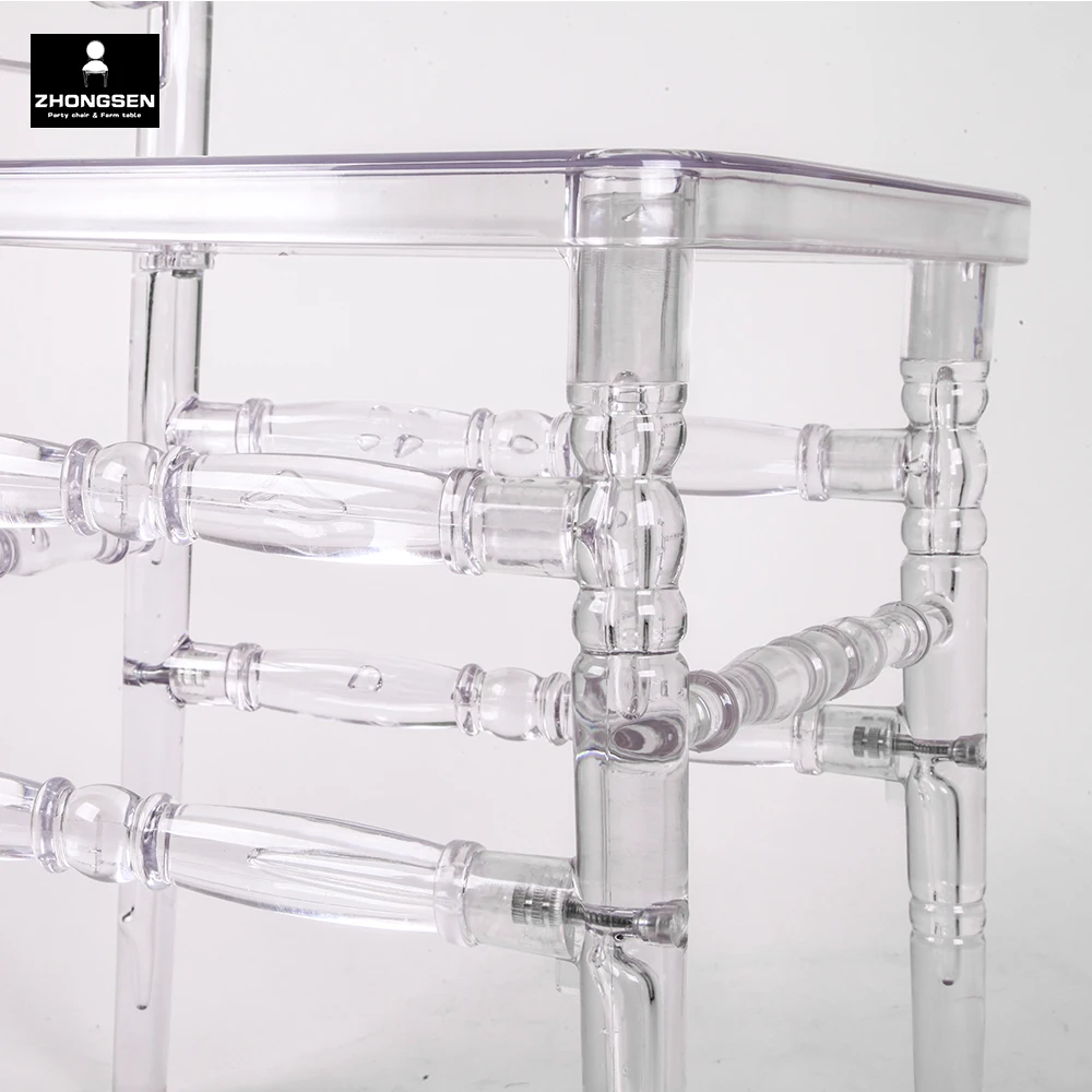 New Design Wholesale Clear Resin Napoleon Made in China Factory for Dining  Hotel  Event  Wedding