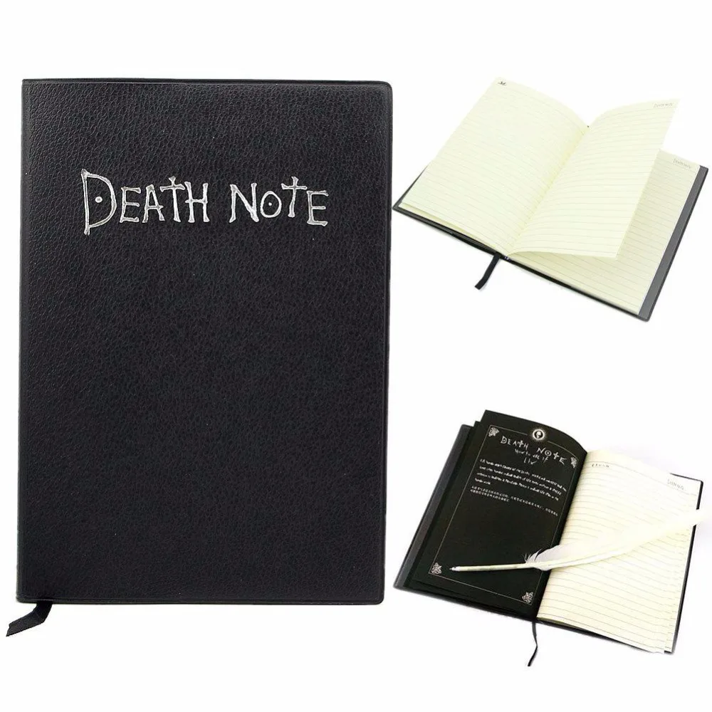 Anime Death Note Notepad Cartoon Book Student Notebook Set Writing Journal Fashion School Note Books Pad Ryuk Cosplay Pocketbook