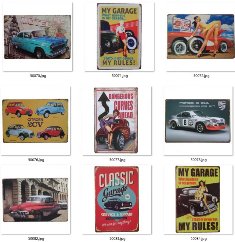 USA Road 66 Metal Tin Sign Car Bar Poster Signs Vintage Retro Plate Iron Art Style Painting Garage Wall Decor 30*40 CM