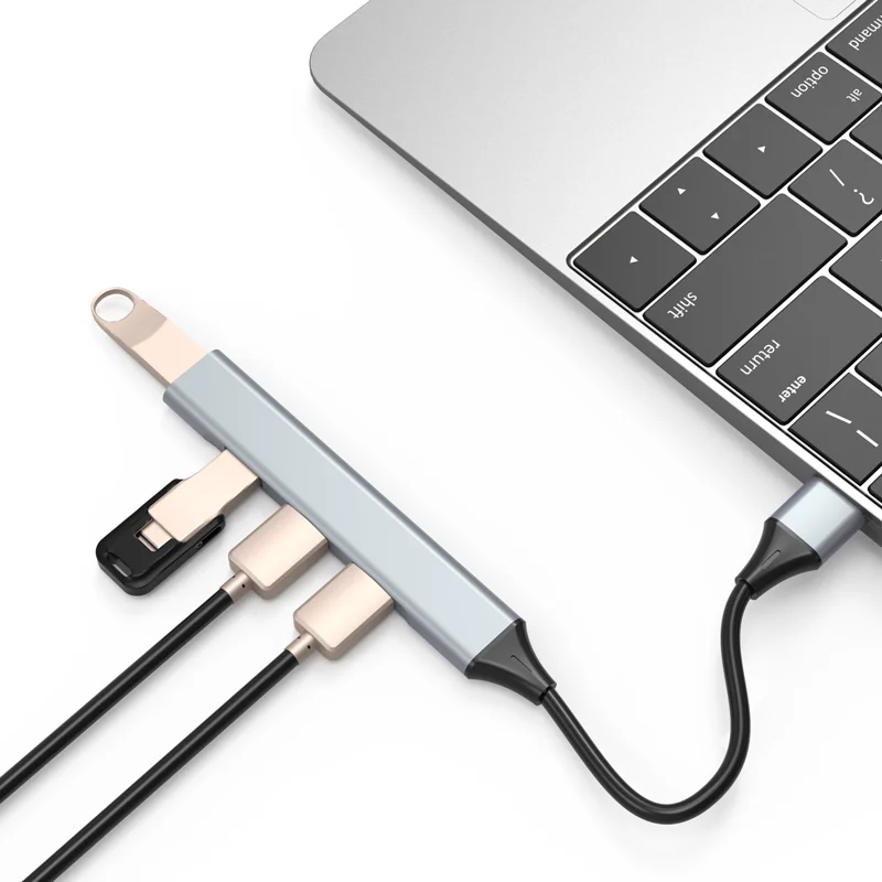 Самый дешевый адаптер mac 4 в 1 usb c hub порта 3 0
