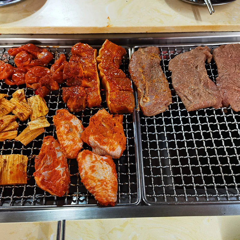 Оптовая продажа с фабрики, сетка из нержавеющей стали для барбекю/проволочная сетка для барбекю