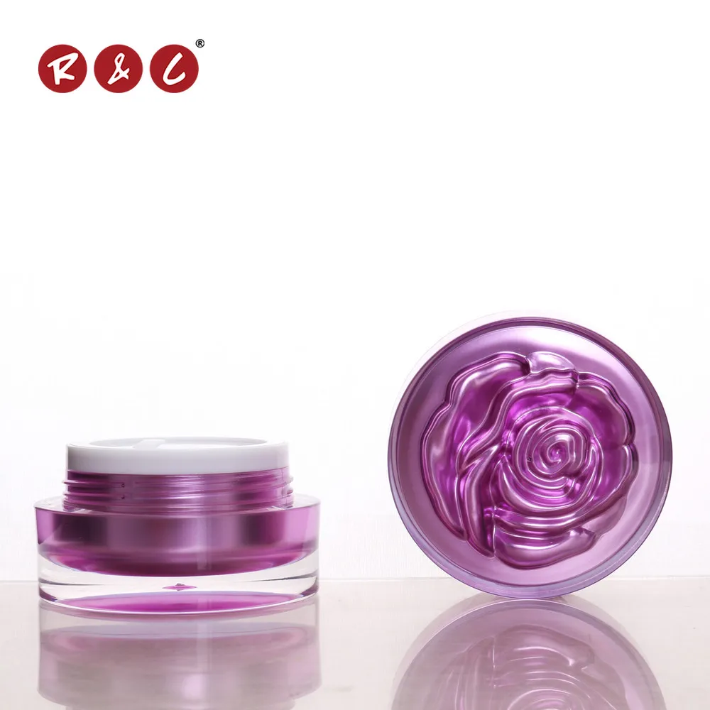 Wholesale 12oz Luxury Seal Plastic Cosmetics Jar 50ml 100ml 230ml Purple Pink Clear Matte Jar Plastic With Lid