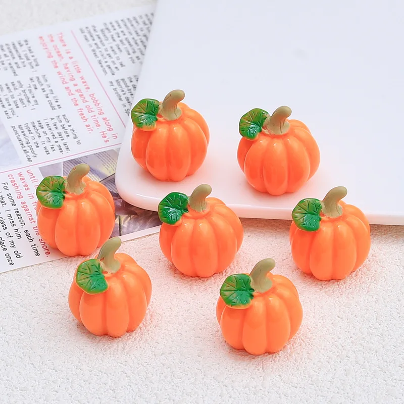 Mini Cartoon Pumpkin Ornaments Halloween Simulation Model 3d Pumpkin Miniature Ornament Fairy Garden Home Decor