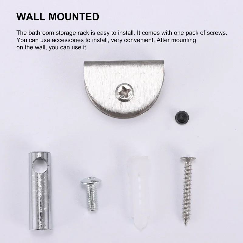 Direct factory single tier shower glass shelf bathroom corner shelf