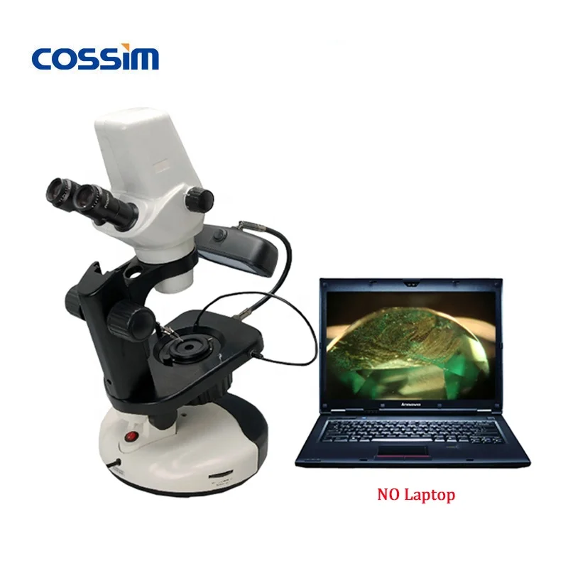 VGM710 Gem Trinocular Stereo Jewelry Gemological Microscope with built-in 3MP HD CMOS Camera