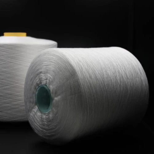 TUTON China Textiles Raw White 100% Polyester Yarn