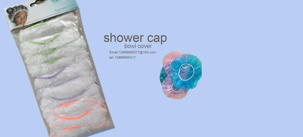 
bowl cover cheap price custom personalized disposable shower cap for hotel 
