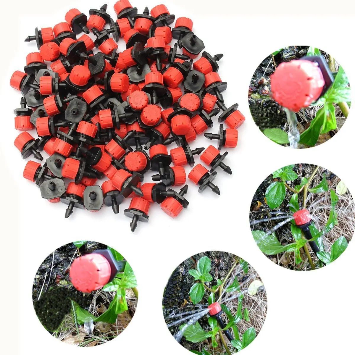 Sprinklers Adjustable Micro Drip Irrigation System Watering  Anti Clogging Emitter Dripper Garden Supplies Drip Irrigation Kits