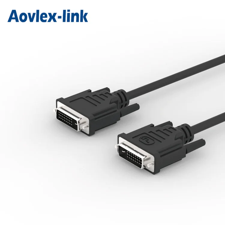 DVI Dual Link Кабель DVI-D 24 + 1 высокое разрешение 2560x1600 цифровое соединение видео с ферритовыми сердечниками
