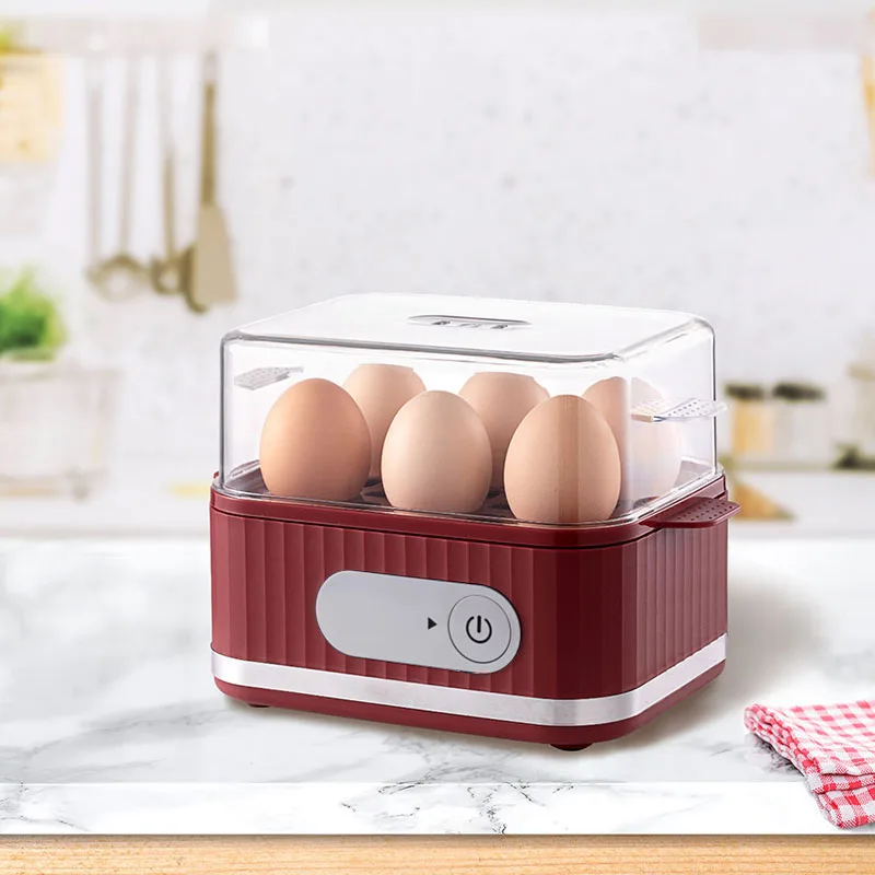 6 in1 Rapid Electric Egg Cooker Easy-to-Use with Alert BPAFree Stainless Steel Comes with Measuring Cup Perfect for Varied Egg