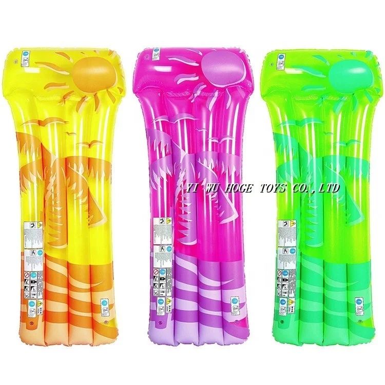 Inflatable Air Bed Air Mattress Swimming Pool Beach Single Color Lounger Mattress