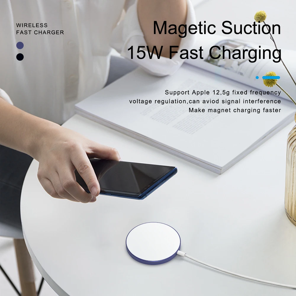 New product Wireless Charger 15W Max Fast Wireless Charging Pad Compatible with iPhone 13
