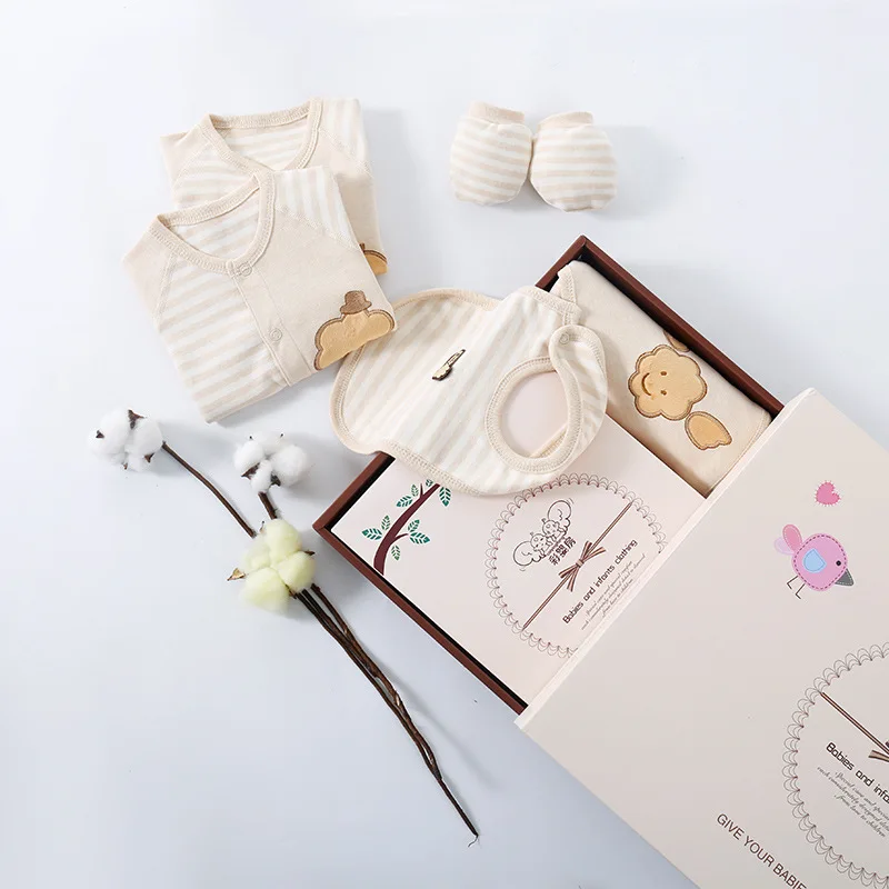 211110XL11 toddler infant jumpsuits bibs hats towel socks pillow clothing sets boys girls romper gift box newborn baby clothes