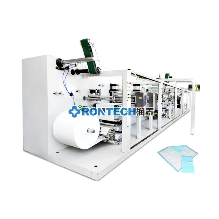 Fully automatic  Medical Nursing Pad Making Machine adult surgical  waterproof bed sheet water absorption pads production line