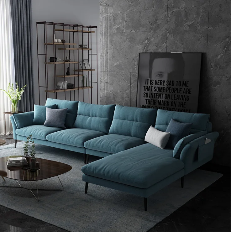 
Modern Home Furniture Fabric Sectional Couch Living Room Sofas 