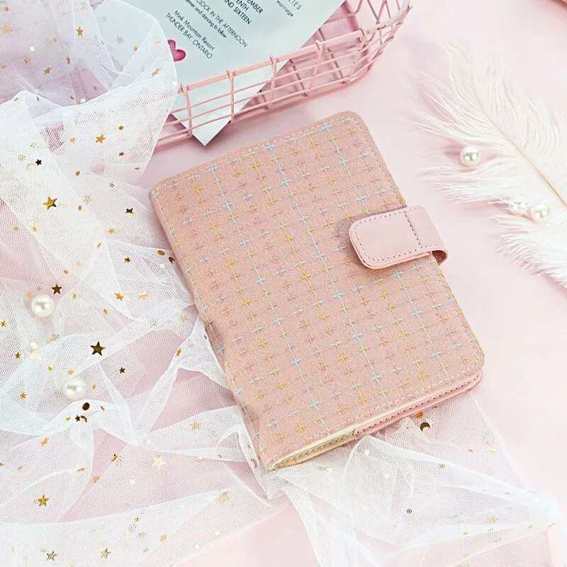 Cute Dairy Customize Planner Leather Journal a6 Ring Notebook Custom for Girl