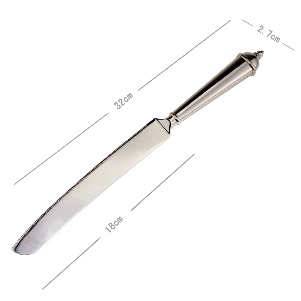 
wholesale custom metal pizza spatula pie pastry shovel serrated edge bread slicer decorating wedding cake server and knife sets 