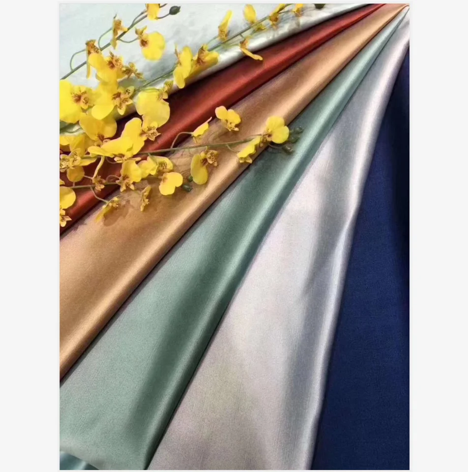 
Wholesale 2019 Luxury Customized Solid High Density Imitated Silk Fabric Windows Curtain For Home And Hotel 