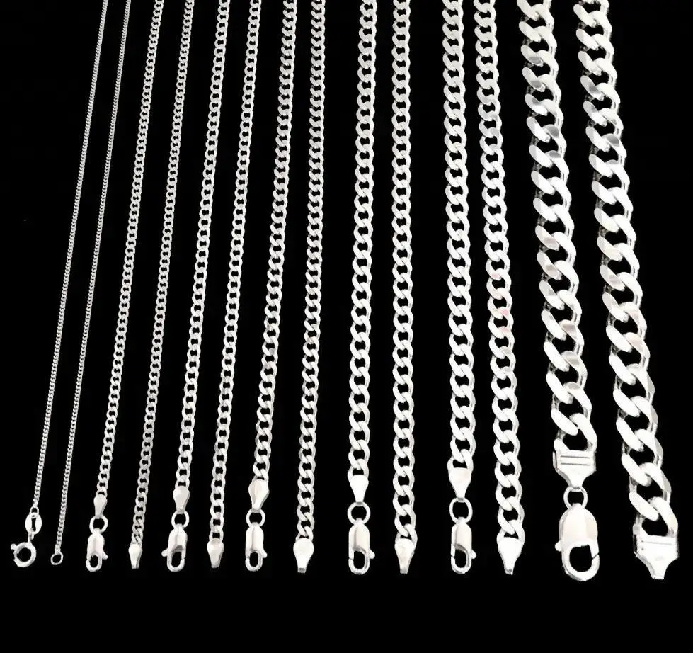 Оптовая продажа различные характеристики кубинских цепей из нержавеющей стали для женщин и мужчин