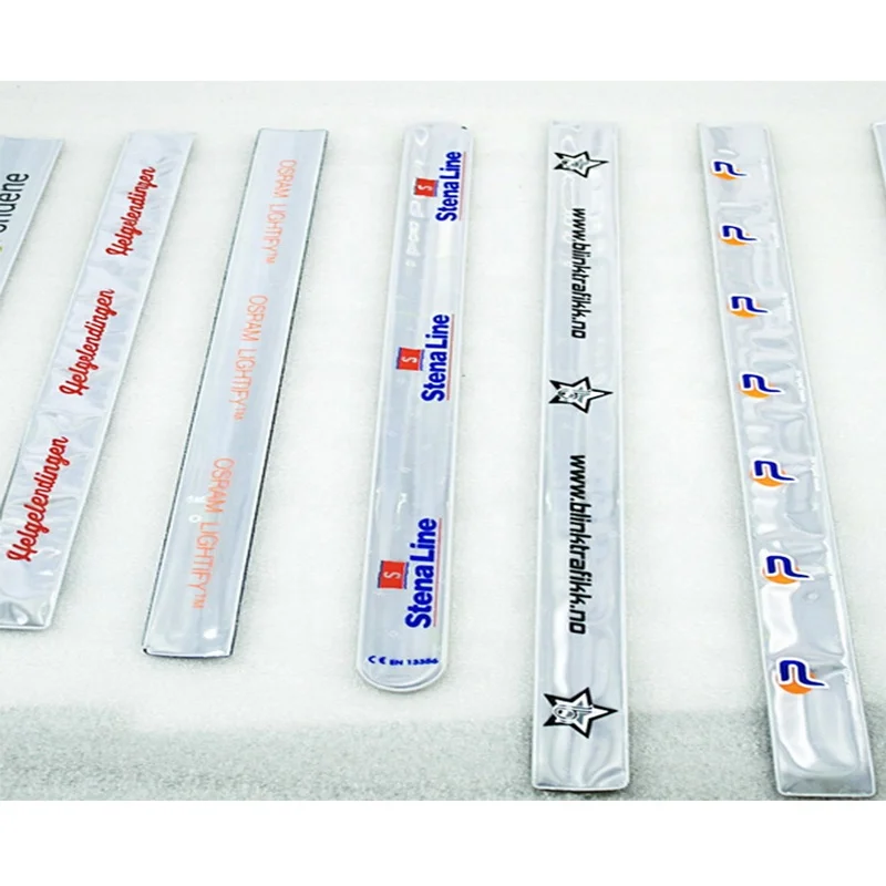 High Visibility Reflectors PVC Reflective Bands,Reflective Slap Bracelet,Reflective Wristband
