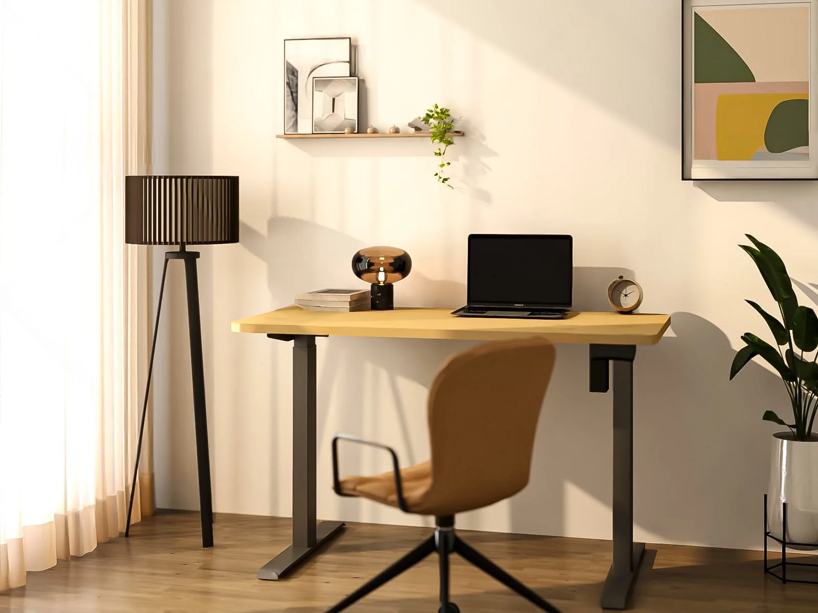 Factory Customized Office Furniture Metal Frame Conference Table Computer Single Motor 2 Stage Height Adjustable